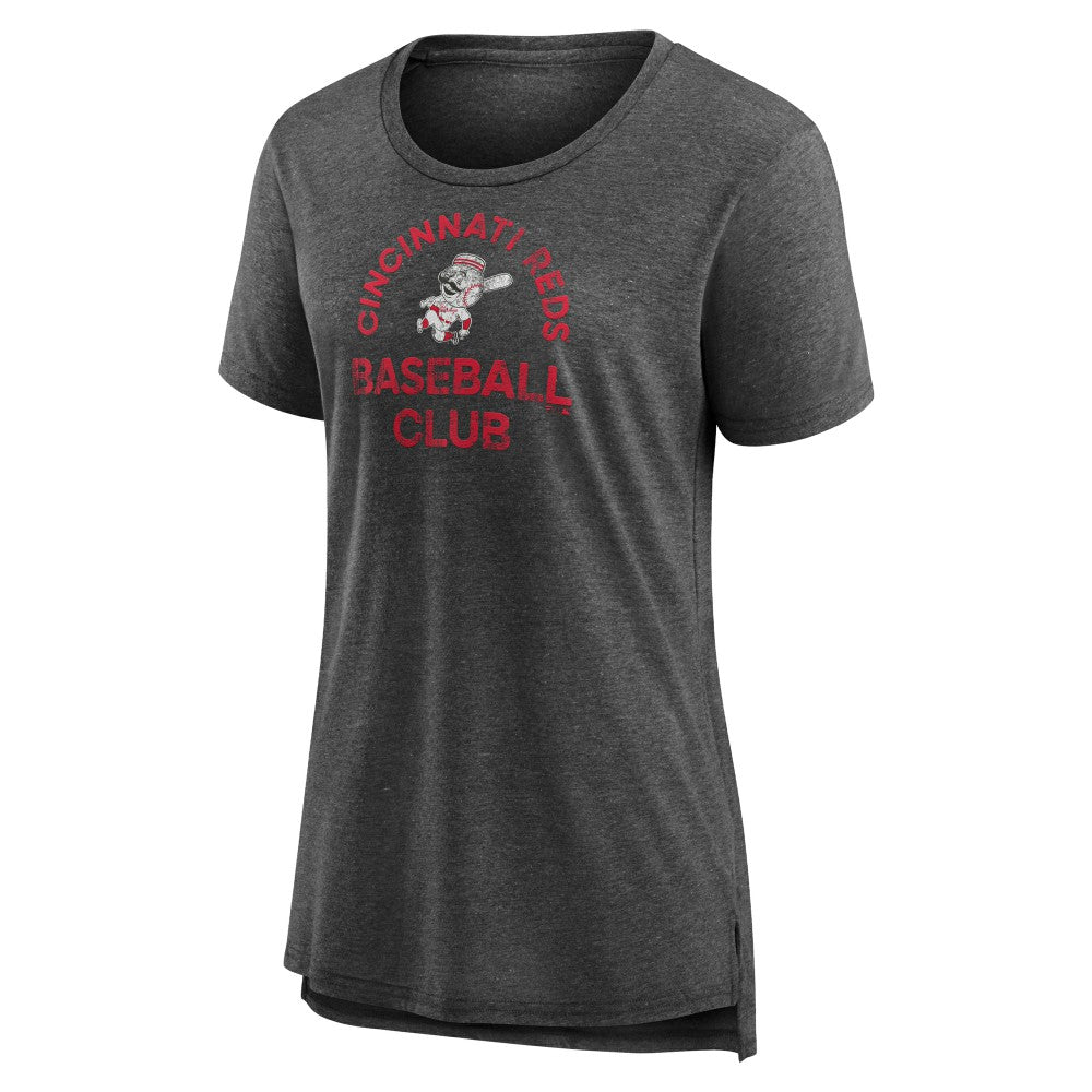 Gray Cincinnati Reds Women's Selected First Tri-Blend T-Shirt