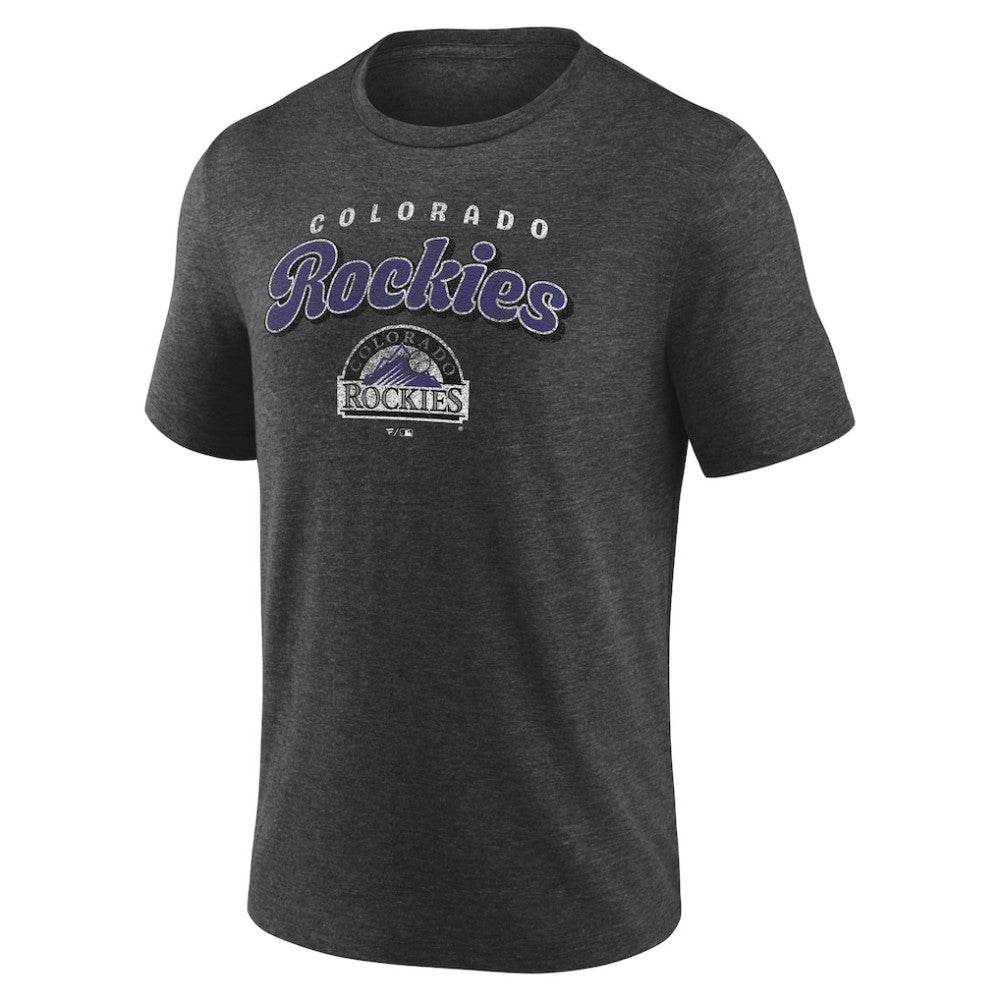 Charcoal Colorado Rockies Wonderment Tri-Blend T-Shirt