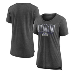 Gray Colorado Rockies Women's Toppler Tri-Blend T-Shirt