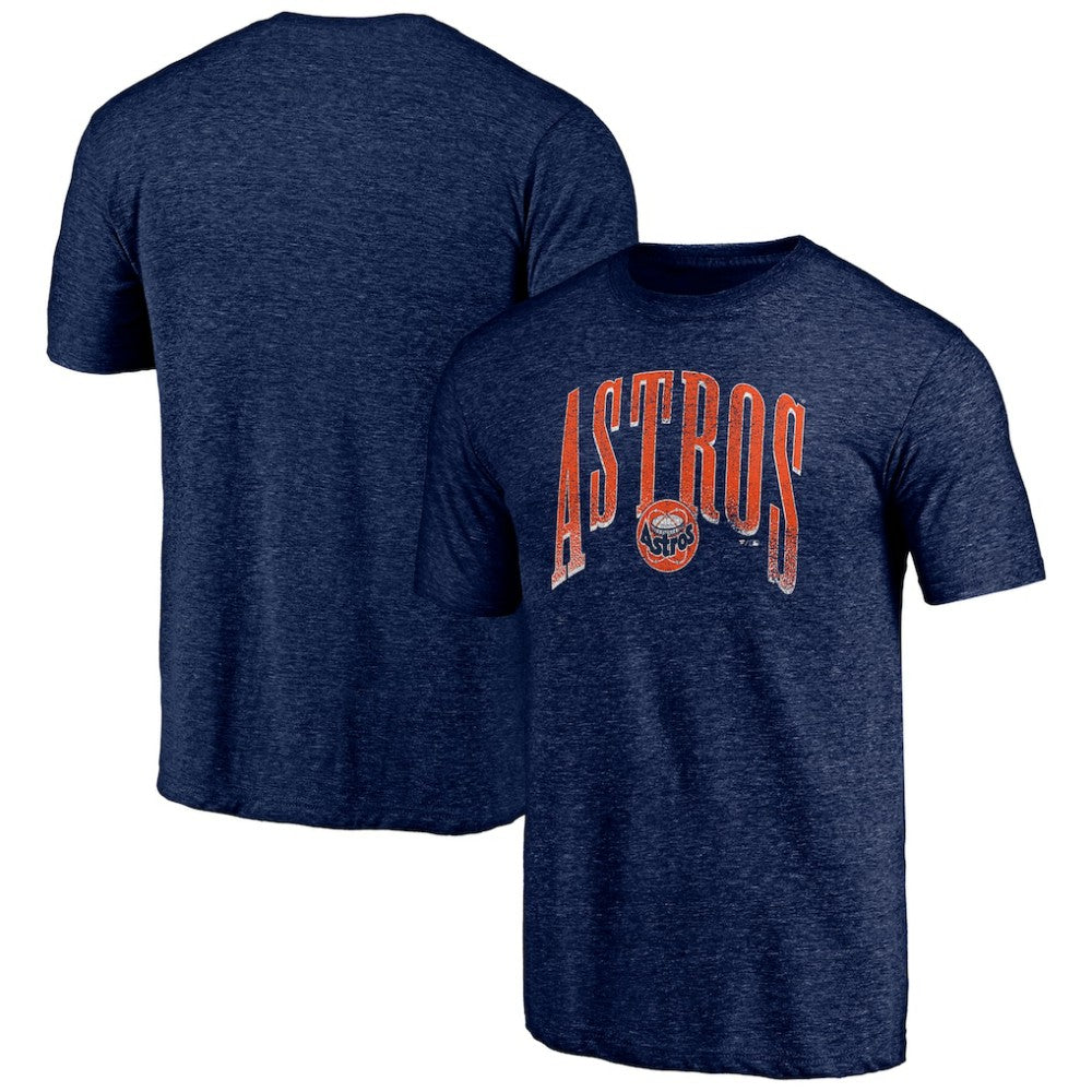 Navy Houston Astros Line Corps Tri-Blend T-Shirt