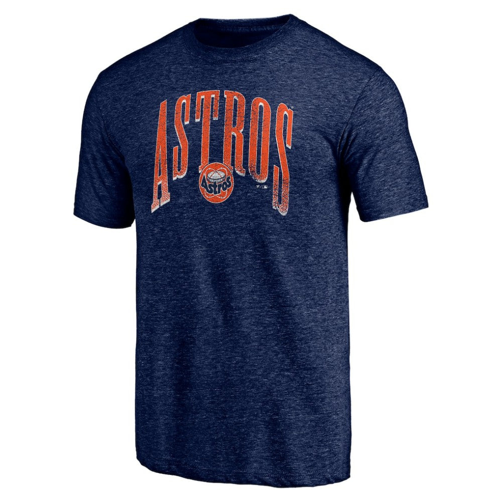 Navy Houston Astros Line Corps Tri-Blend T-Shirt