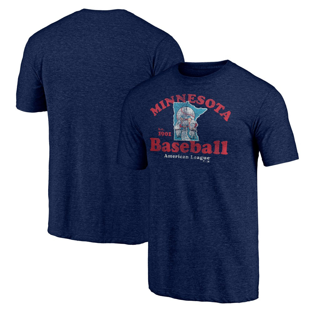 Navy Minnesota Twins Our Game Tri-Blend T-Shirt