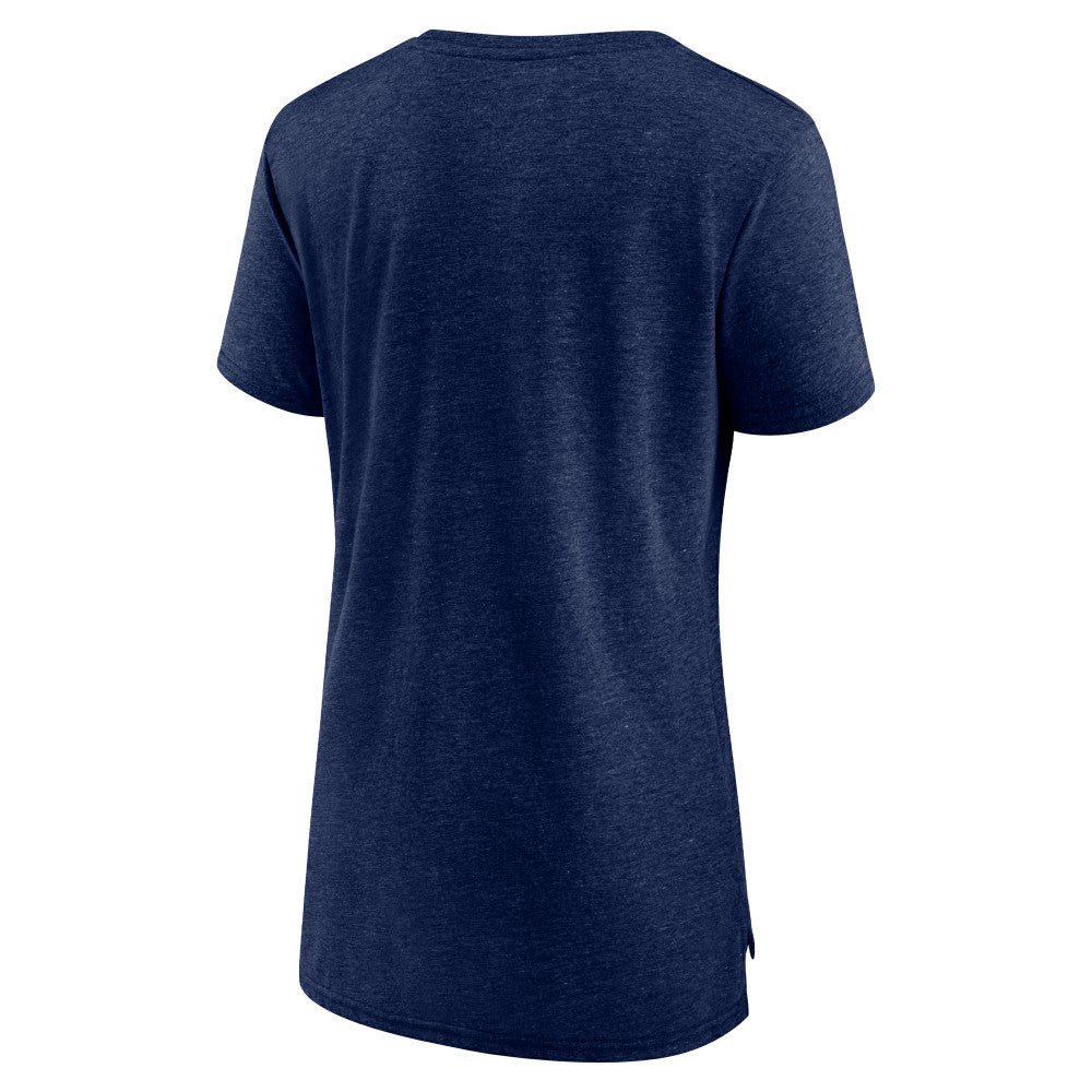 Navy Minnesota Twins Women's Power Swing Tri-Blend T-Shirt