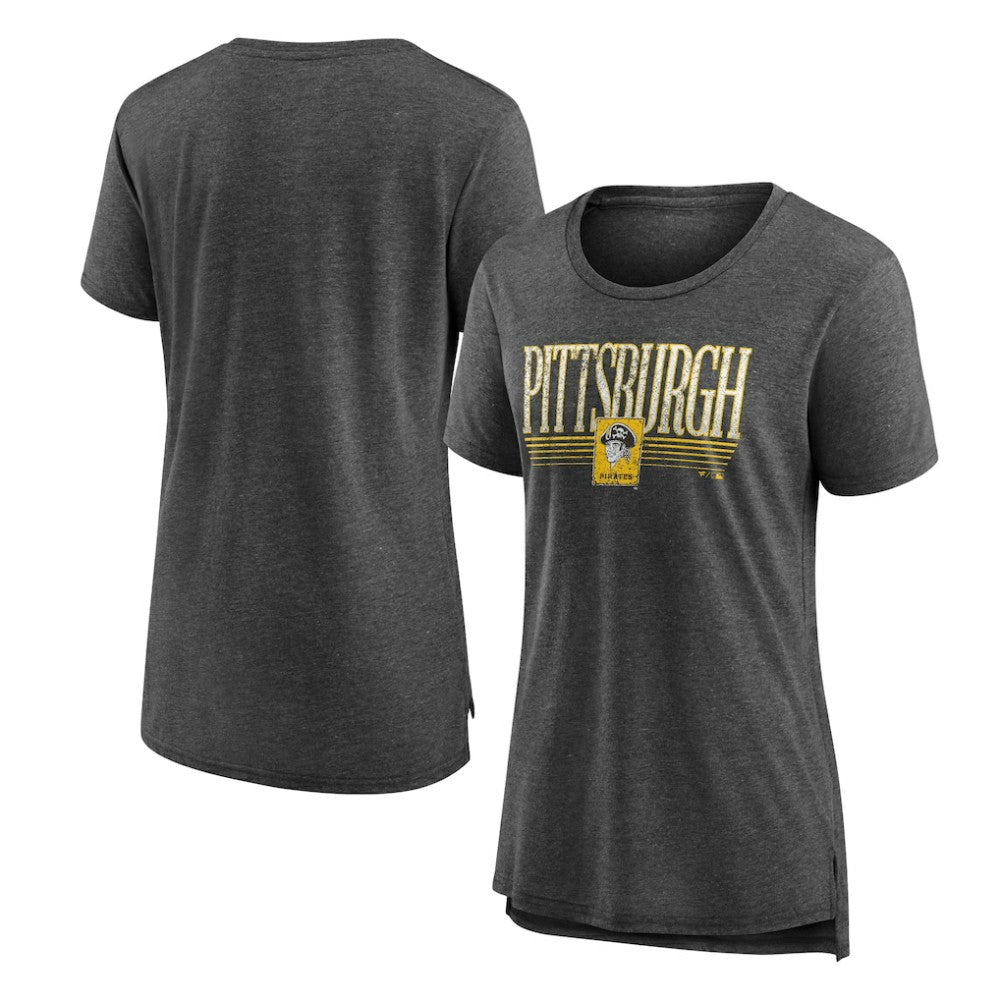 Gray Pittsburgh Pirates Women's Toppler Tri-Blend T-Shirt