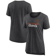 Gray San Francisco Giants Women's Practice Time Tri-Blend T-Shirt