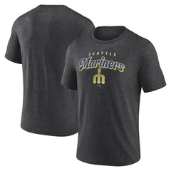 Charcoal Seattle Mariners Wonderment Tri-Blend T-Shirt