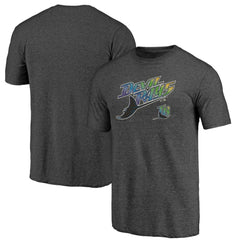Charcoal Tampa Bay Rays Cooperstown Series Sweep Tri-Blend T-Shirt