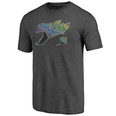 Charcoal Tampa Bay Rays Cooperstown Series Sweep Tri-Blend T-Shirt