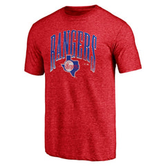 Red Texas Rangers Line Corps Tri-Blend T-Shirt