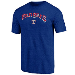 Royal Texas Rangers Cooperstown Series Sweep Tri-Blend T-Shirt