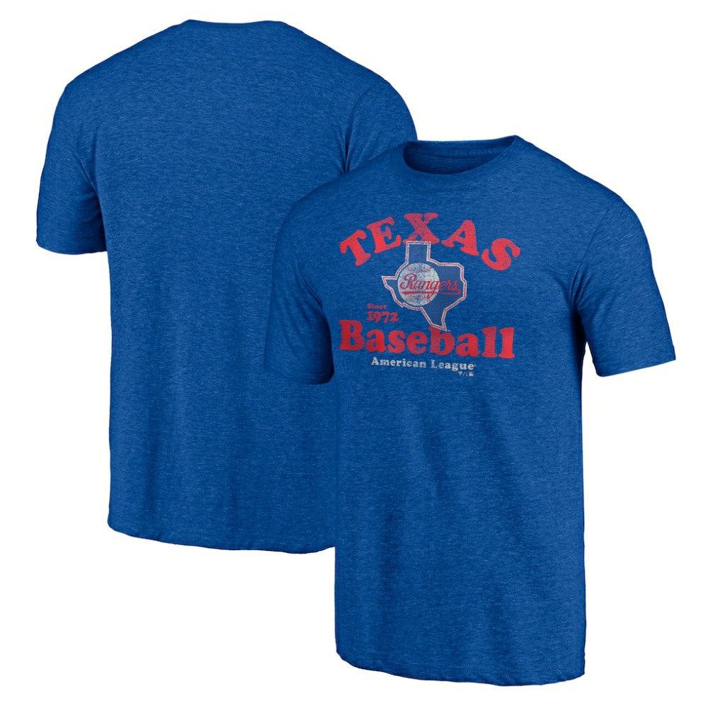 Royal Texas Rangers Our Game Tri-Blend T-Shirt