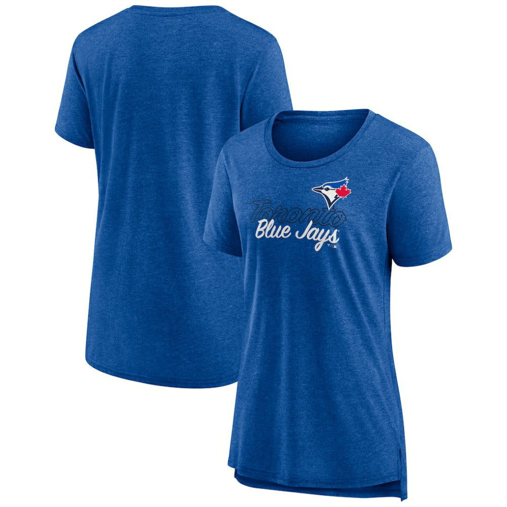 Royal Toronto Blue Jays Women's Practice Time Tri-Blend T-Shirt