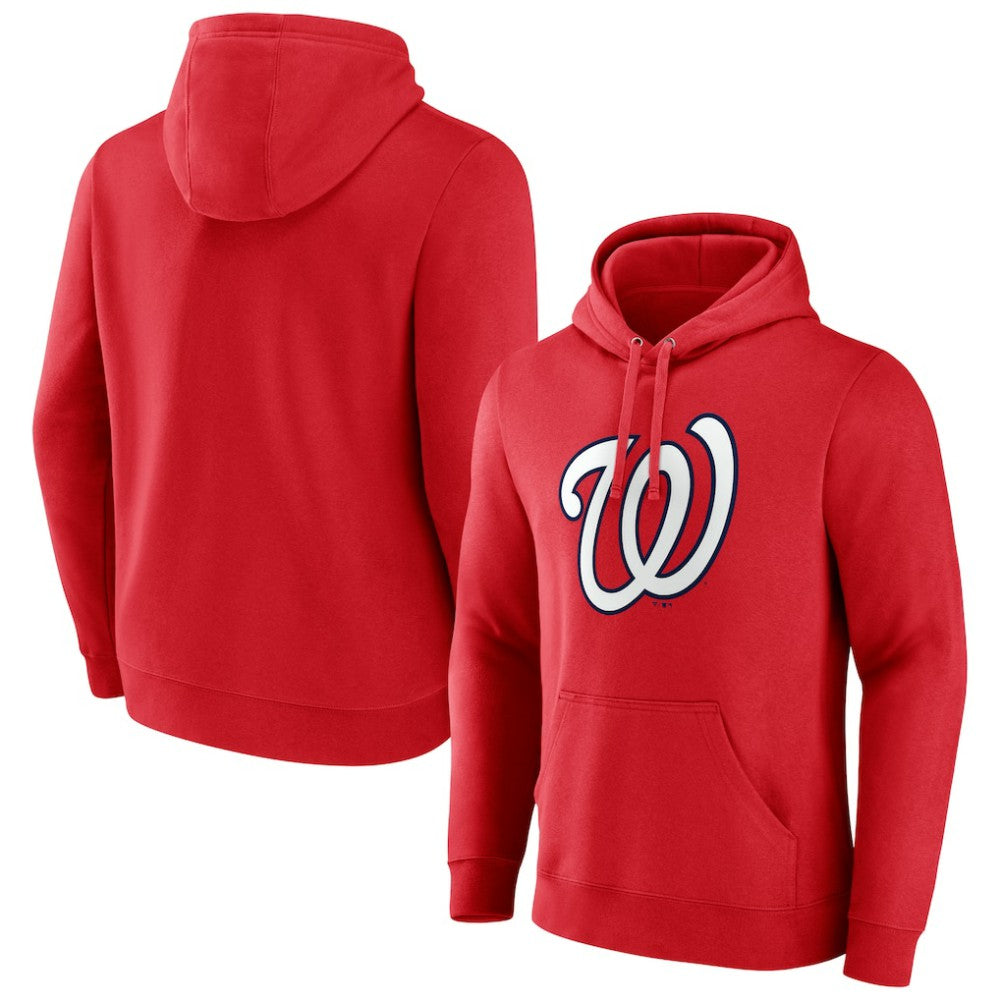 Red Washington Nationals Official Logo Pullover Hoodie