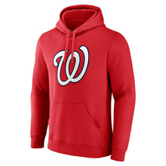 Red Washington Nationals Official Logo Pullover Hoodie