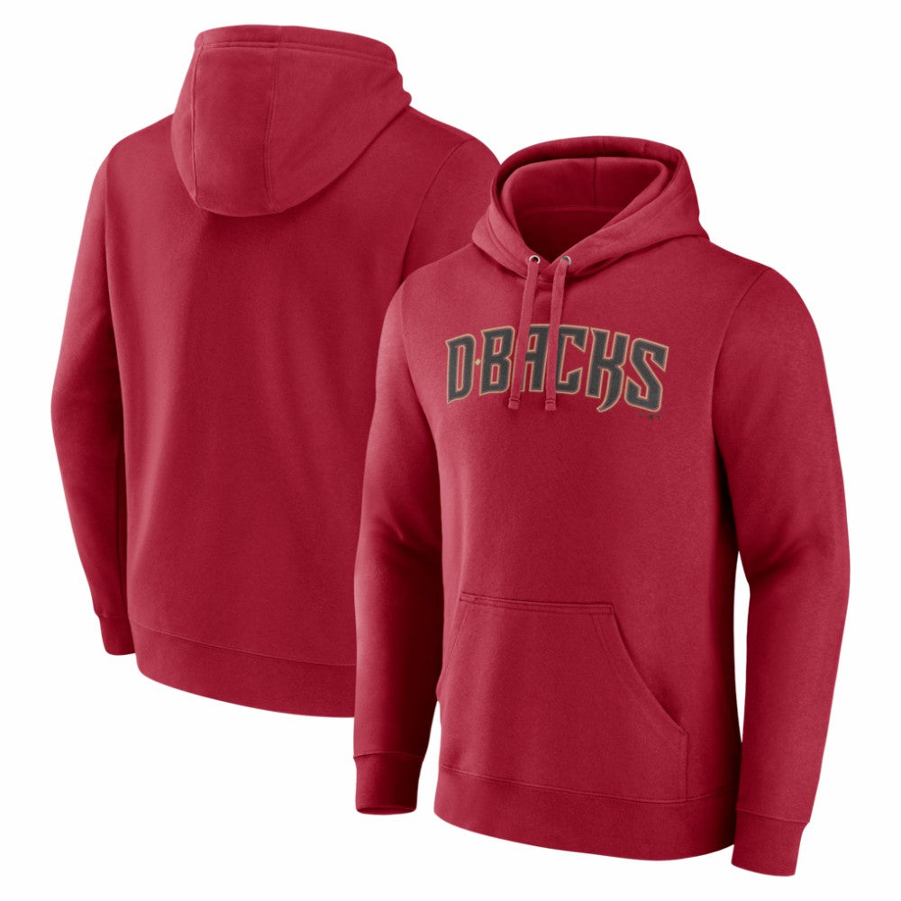 Red Arizona Diamondbacks Official Wordmark Pullover Hoodie
