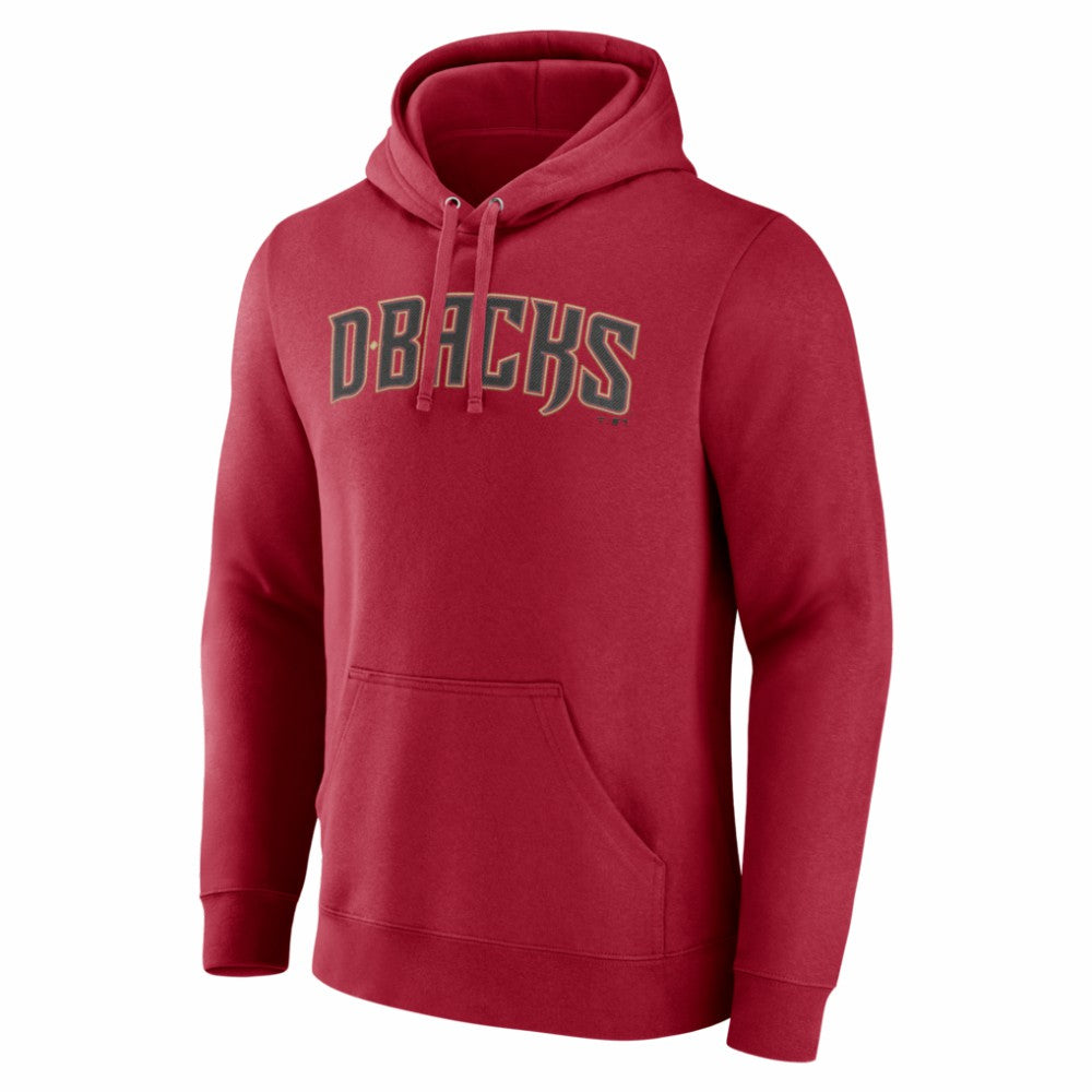 Red Arizona Diamondbacks Official Wordmark Pullover Hoodie