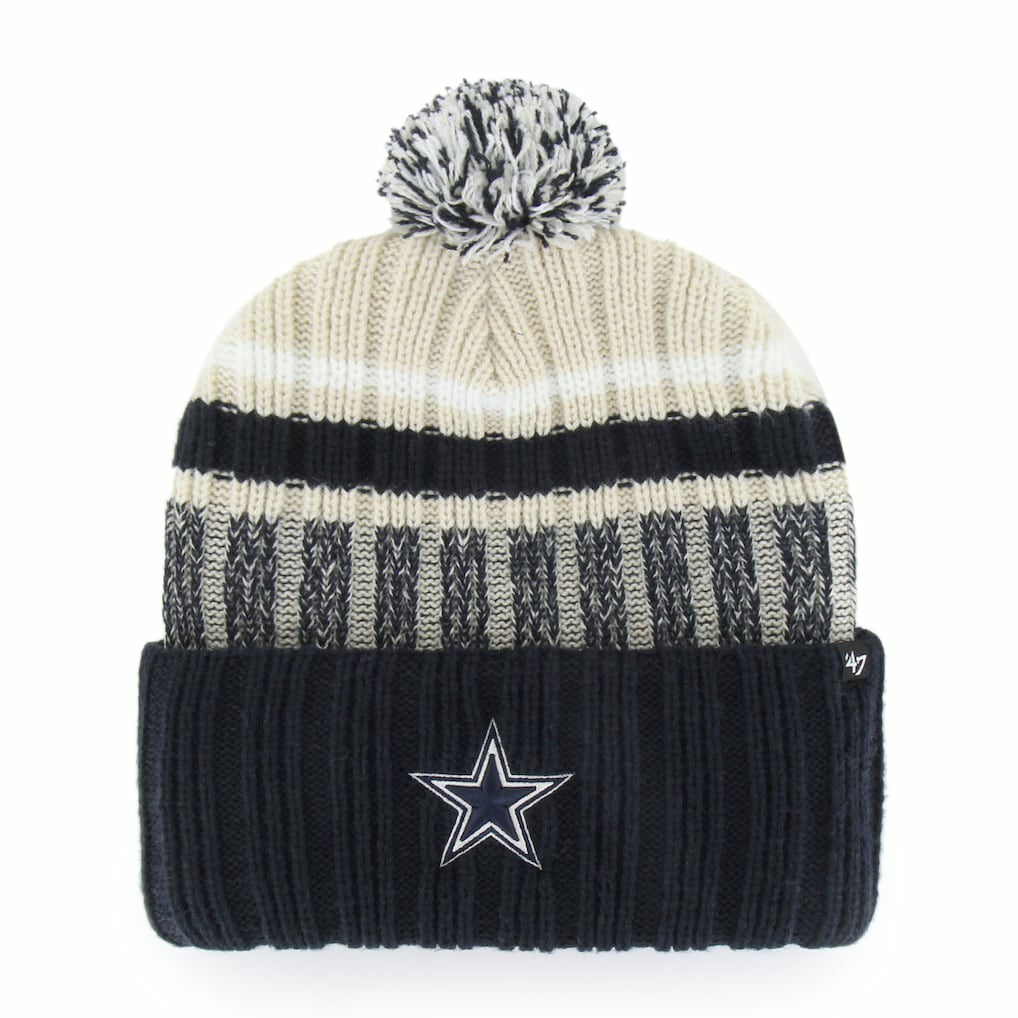 '47 Long Range Cuffed Knit Hat with Pom - Dallas Cowboys Hats