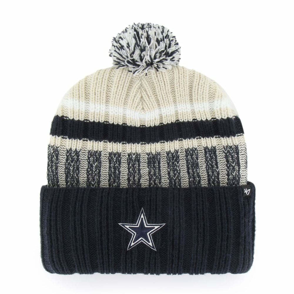'47 Long Range Cuffed Knit Hat with Pom - Dallas Cowboys Hats