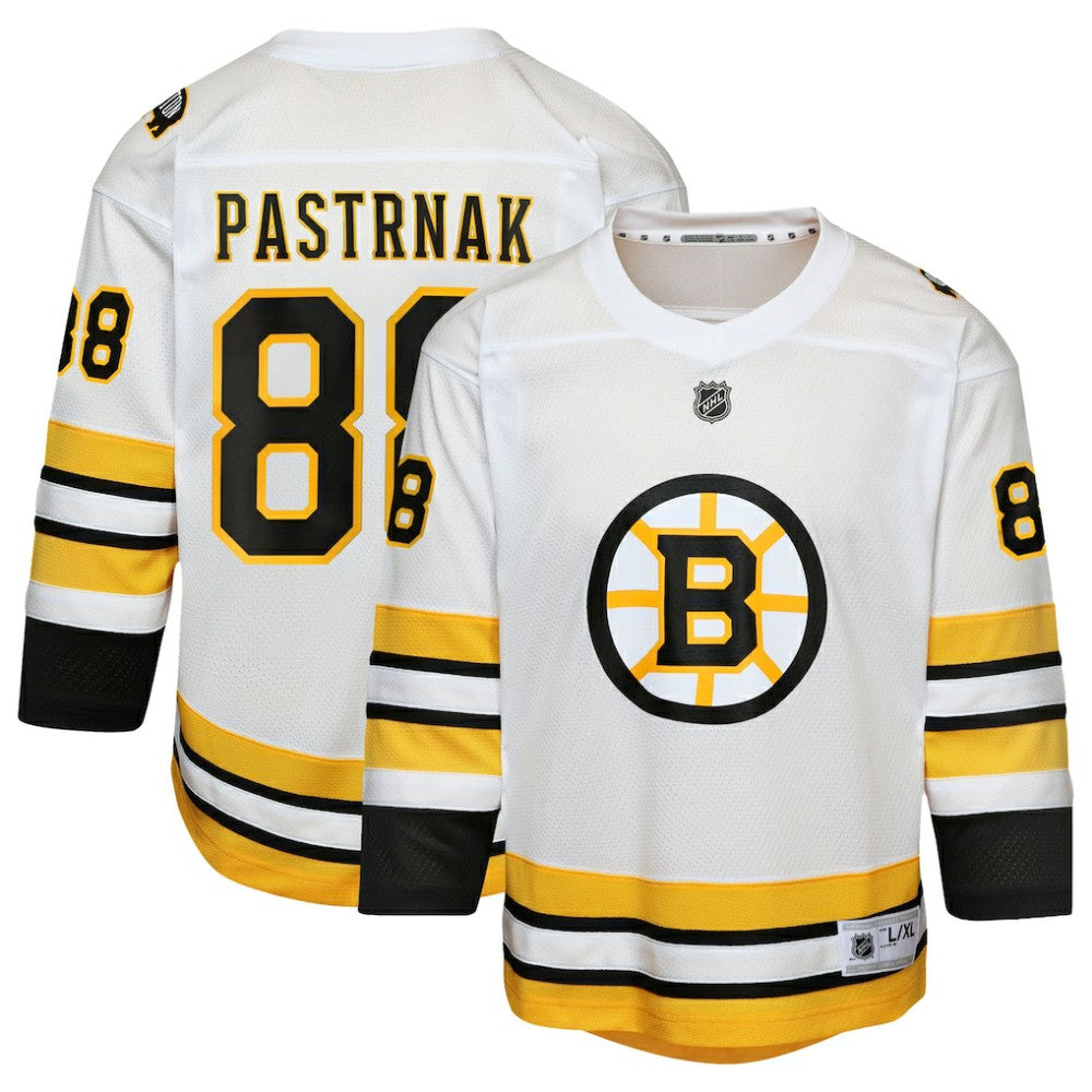 NHL David Pastrnak Boston Bruins Youth Home Replica Player Jersey