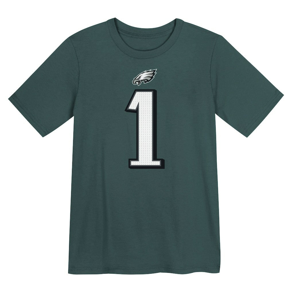 Jalen Hurts  Preschool Player Name & Number T-Shirt - Philadelphia Eagles T-shirts
