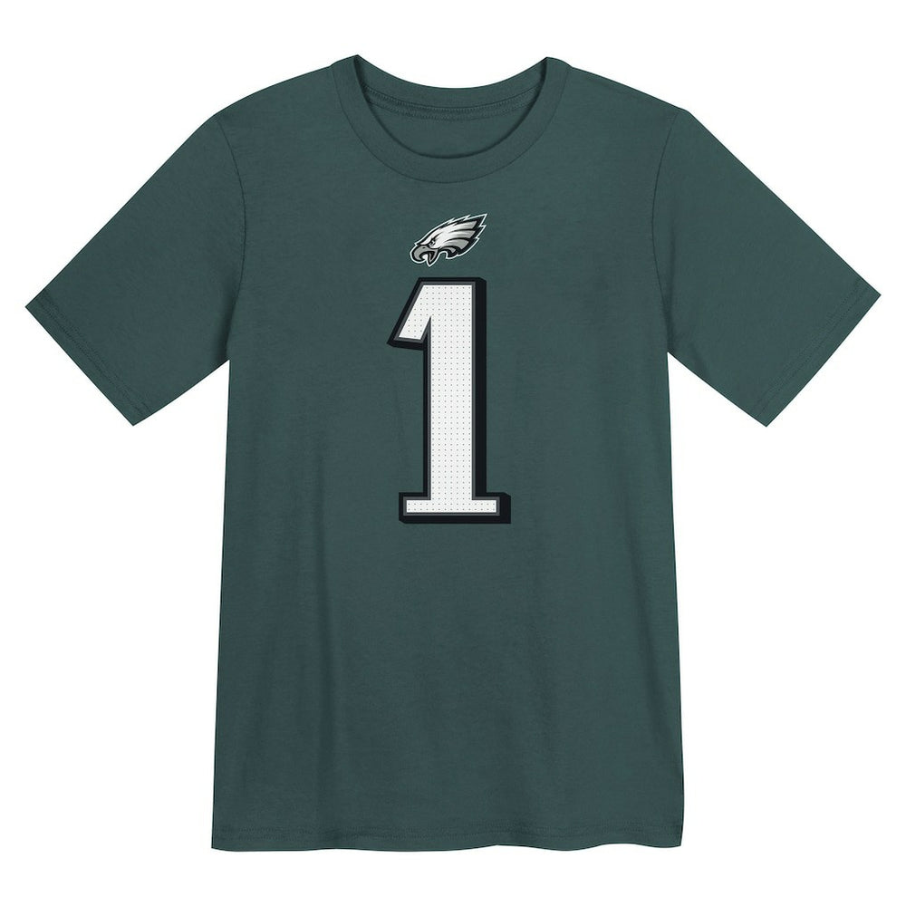Jalen Hurts  Preschool Player Name & Number T-Shirt - Philadelphia Eagles T-shirts