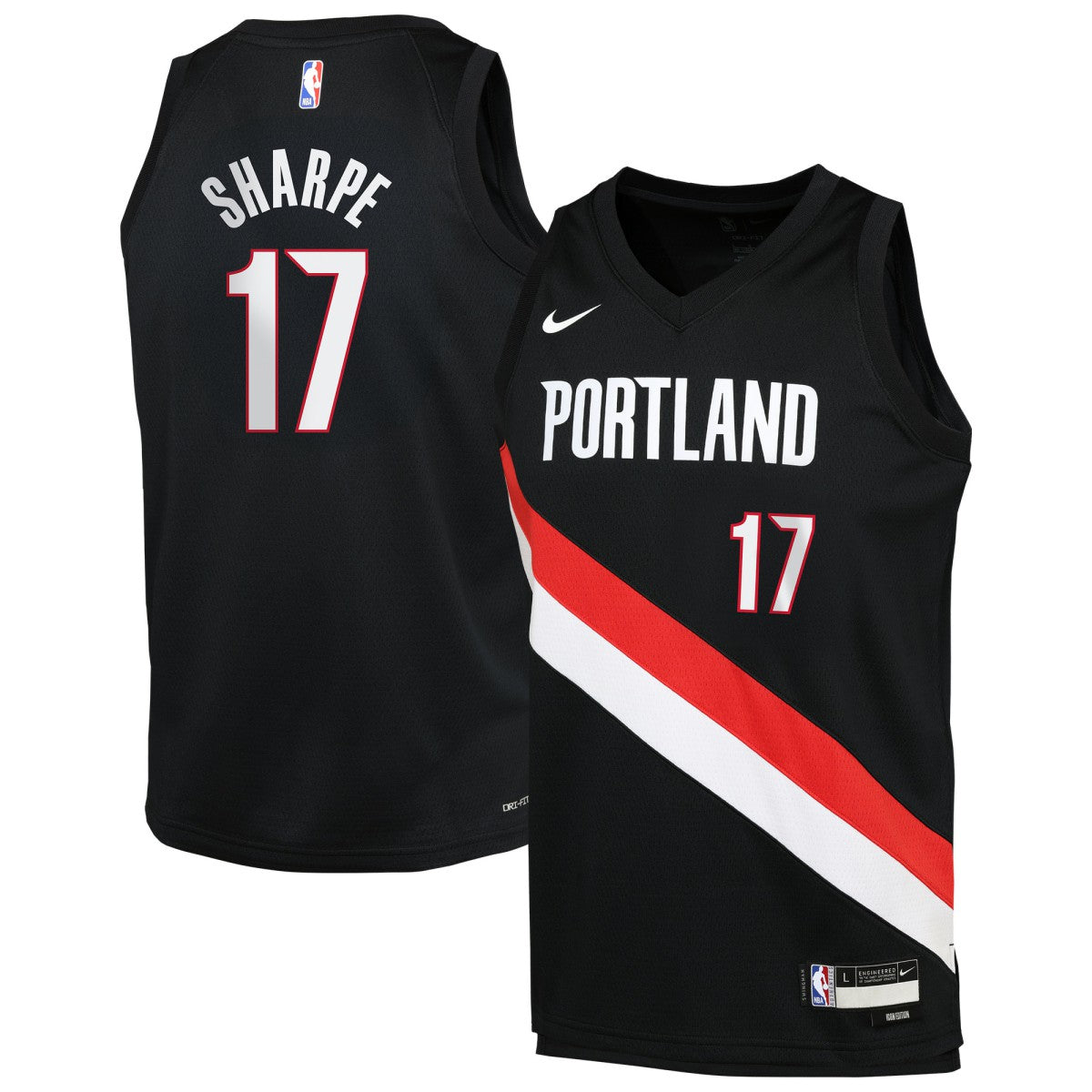 Nike Shaedon Sharpe Portland Trail Blazers Youth Icon Edition Swingman Jersey