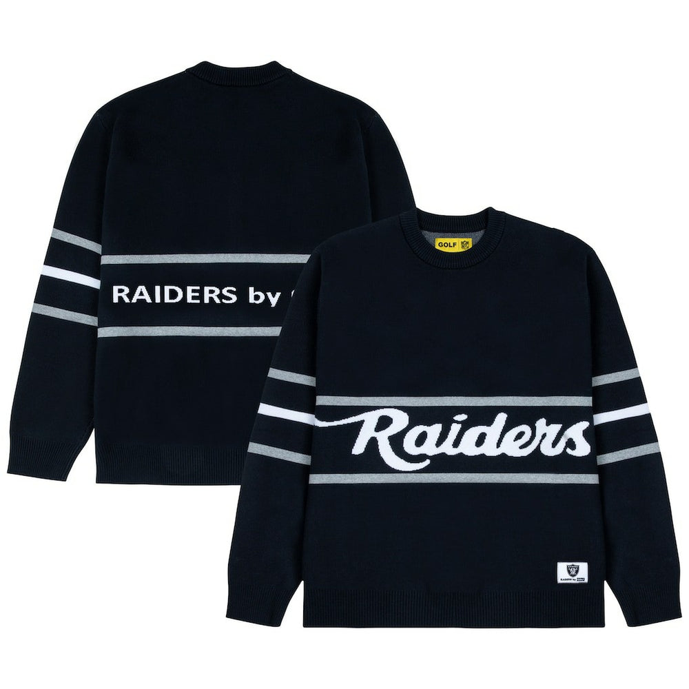 GOLF WANG Jacquard Pullover Sweater - Las Vegas Raiders Pullover