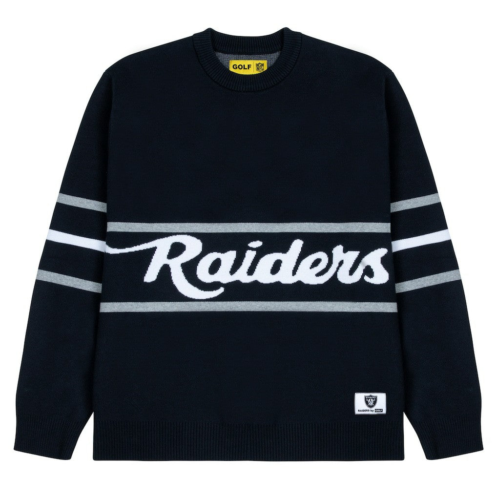 GOLF WANG Jacquard Pullover Sweater - Las Vegas Raiders Pullover