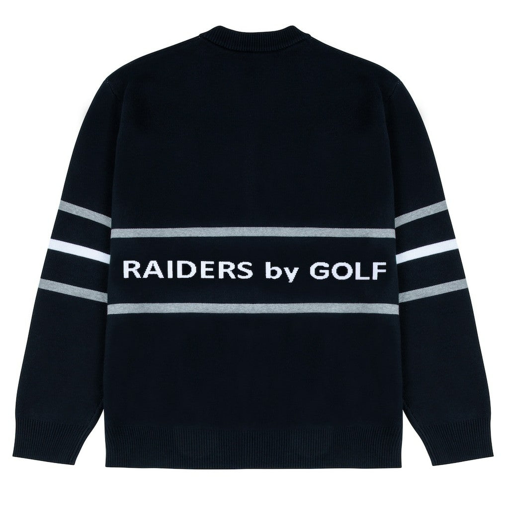GOLF WANG Jacquard Pullover Sweater - Las Vegas Raiders Pullover