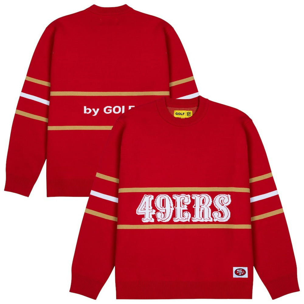 GOLF WANG Jacquard Pullover Sweater - San Francisco 49ers Pullover