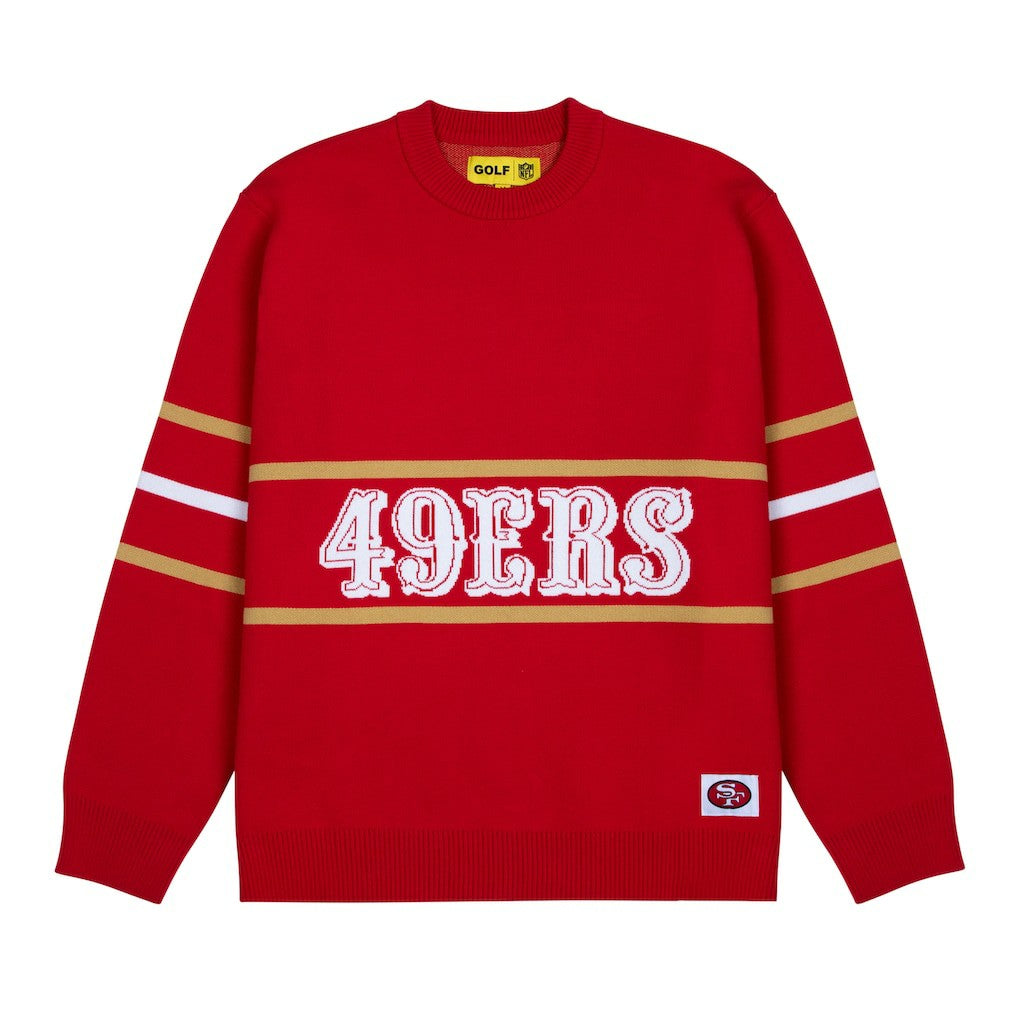 GOLF WANG Jacquard Pullover Sweater - San Francisco 49ers Pullover