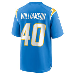 Kendall Williamson  Team Game Jersey - Los Angeles Chargers Jerseys