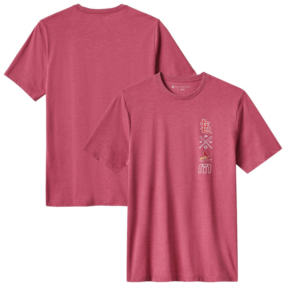 Heather Red St. Louis Cardinals TravisMathew Sunset Slam 2.0 T-Shirt