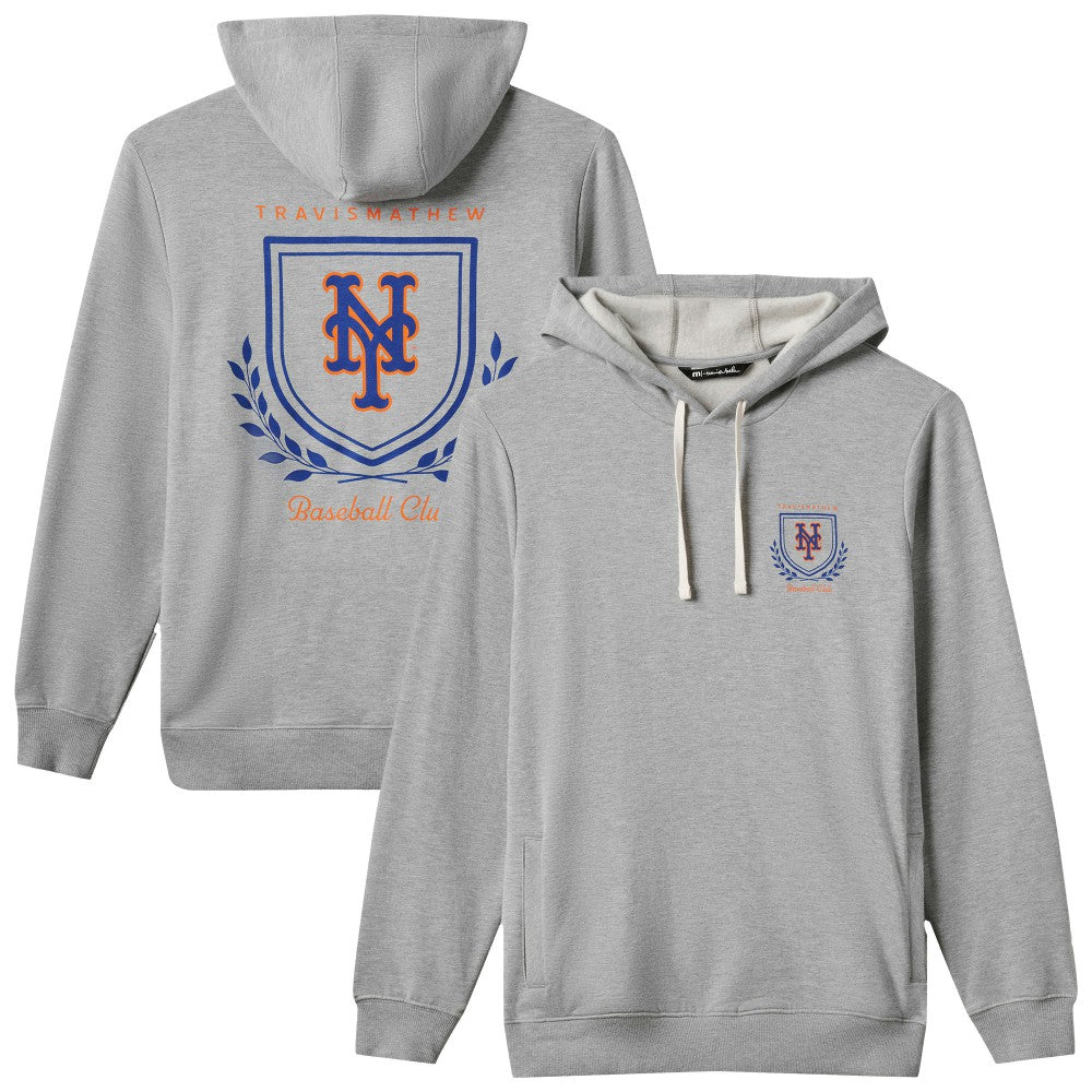 Gray New York Mets TravisMathew Fleece Stadium Hoodie