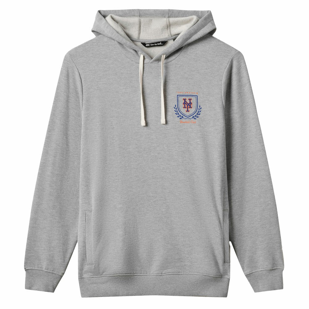 Gray New York Mets TravisMathew Fleece Stadium Hoodie