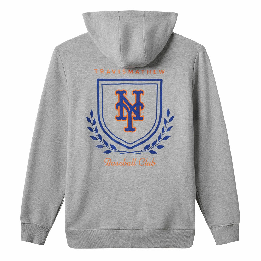 Gray New York Mets TravisMathew Fleece Stadium Hoodie