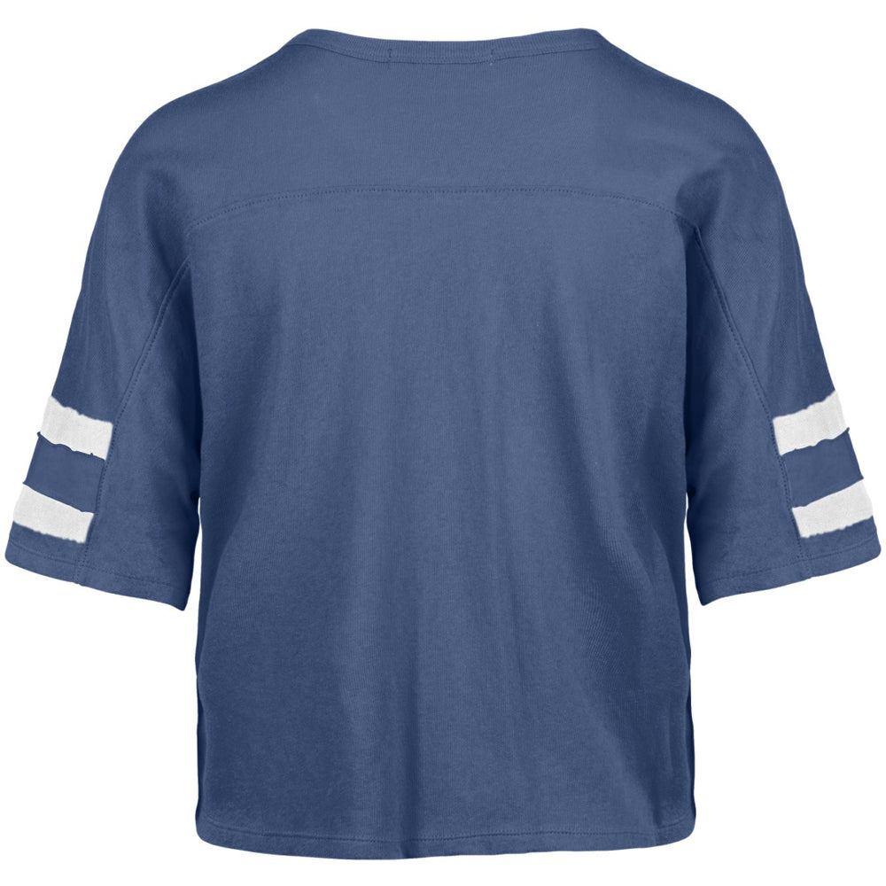 '47 Women's Premier Scout Cropped V-Neck T-Shirt - Detroit Lions T-shirts