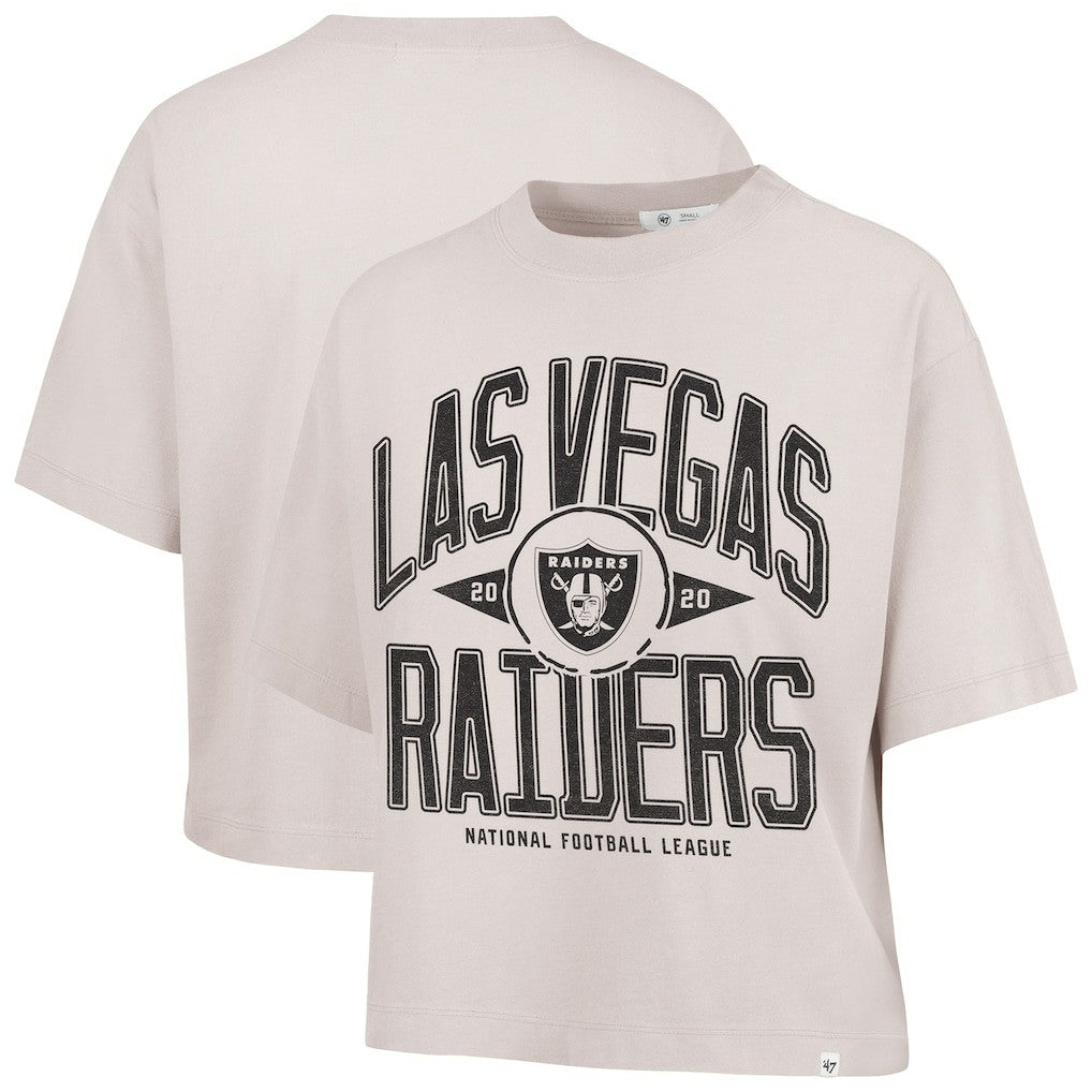 '47 Women's Cropped Windthrow Ravine T-Shirt - Las Vegas Raiders T-shirts
