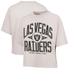 '47 Women's Cropped Windthrow Ravine T-Shirt - Las Vegas Raiders T-shirts