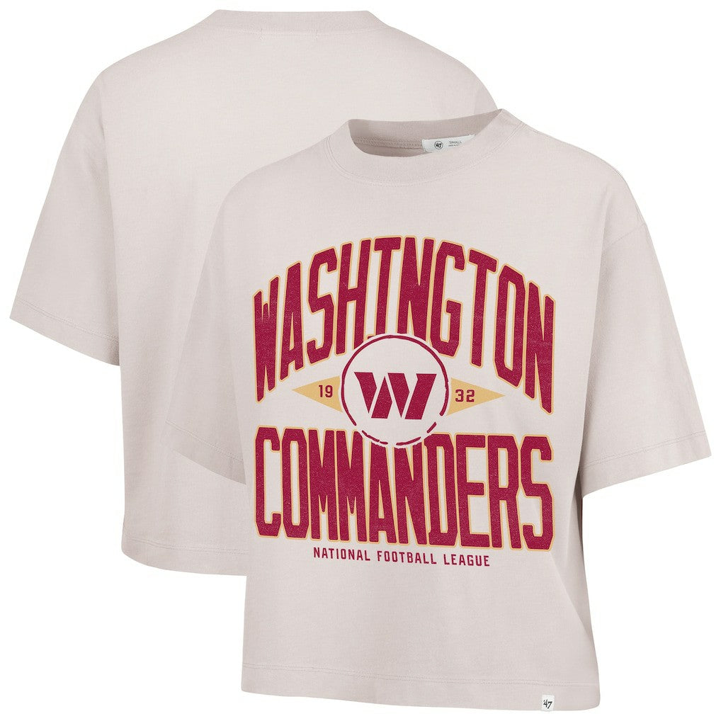 '47 Women's Cropped Windthrow Ravine T-Shirt - Washington Commanders T-shirts