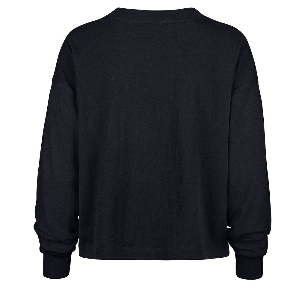 '47 Women's Muse Sydney Long Sleeve Cropped T-Shirt - New England Patriots T-shirts