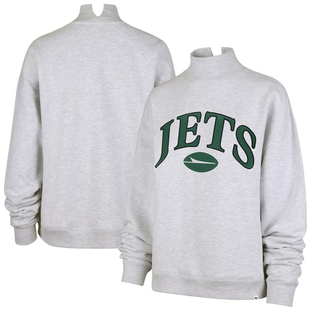 '47 Women's Vantage Mock Neck Pullover Sweatshirt - New York Jets Pullover