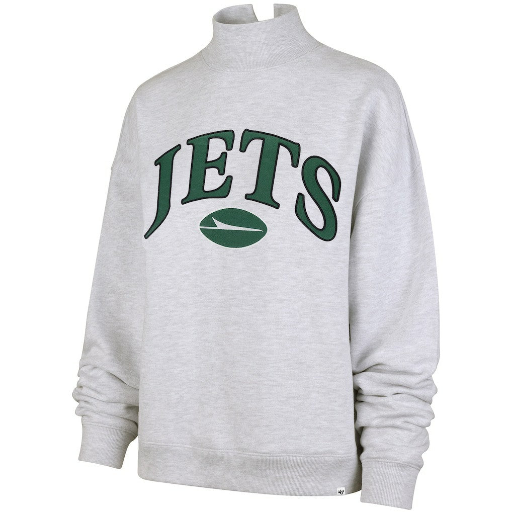 '47 Women's Vantage Mock Neck Pullover Sweatshirt - New York Jets Pullover
