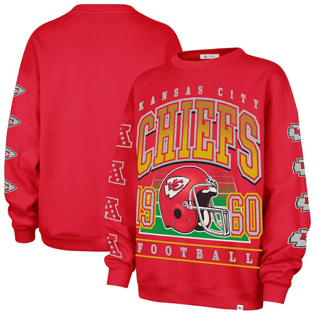 '47 Women's Go Big Oversized Pullover Sweatshirt - Kansas City Chiefs Pullover