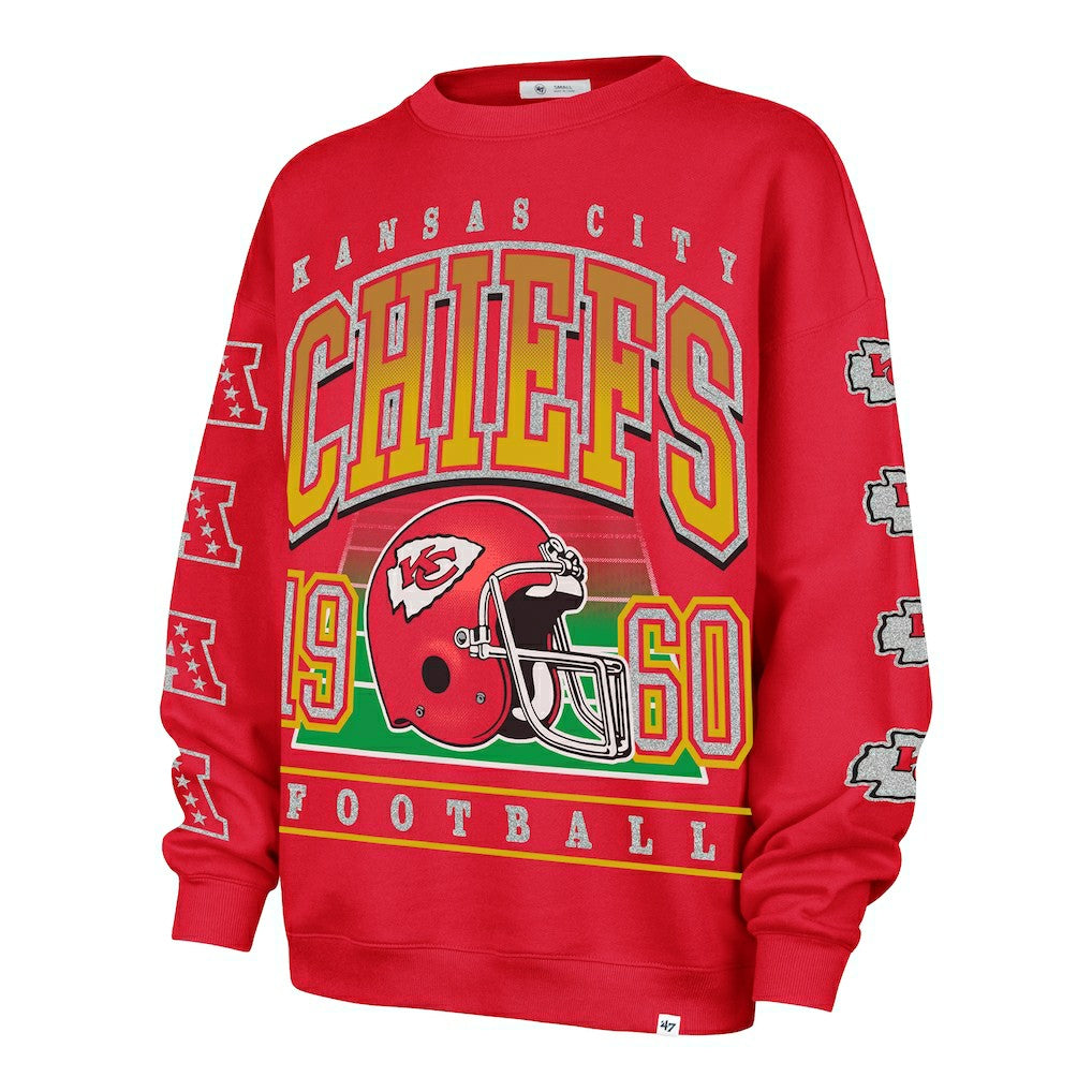 '47 Women's Go Big Oversized Pullover Sweatshirt - Kansas City Chiefs Pullover