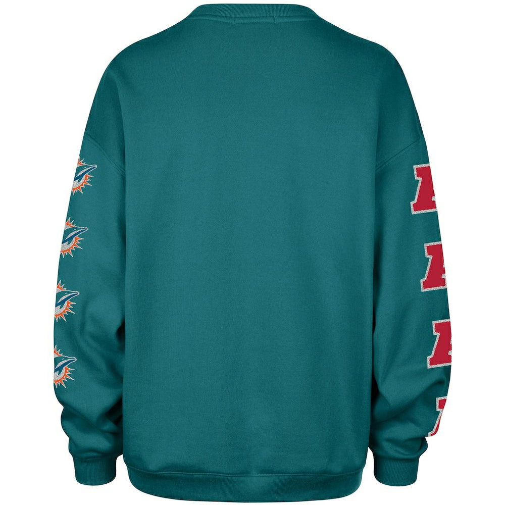 '47 Women's Go Big Oversized Pullover Sweatshirt - Miami Dolphins Pullover