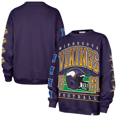 '47 Women's Go Big Oversized Pullover Sweatshirt - Minnesota Vikings Pullover
