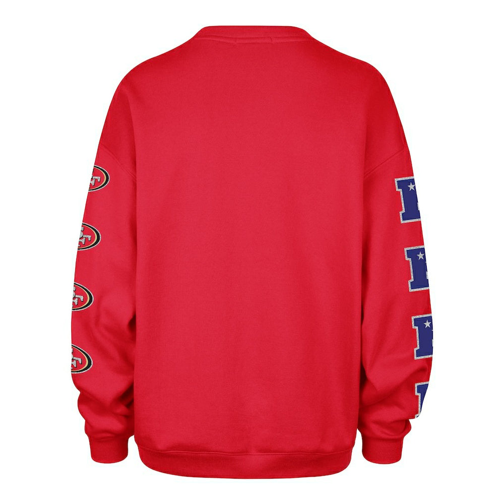 '47 Women's Go Big Oversized Pullover Sweatshirt - San Francisco 49ers Pullover