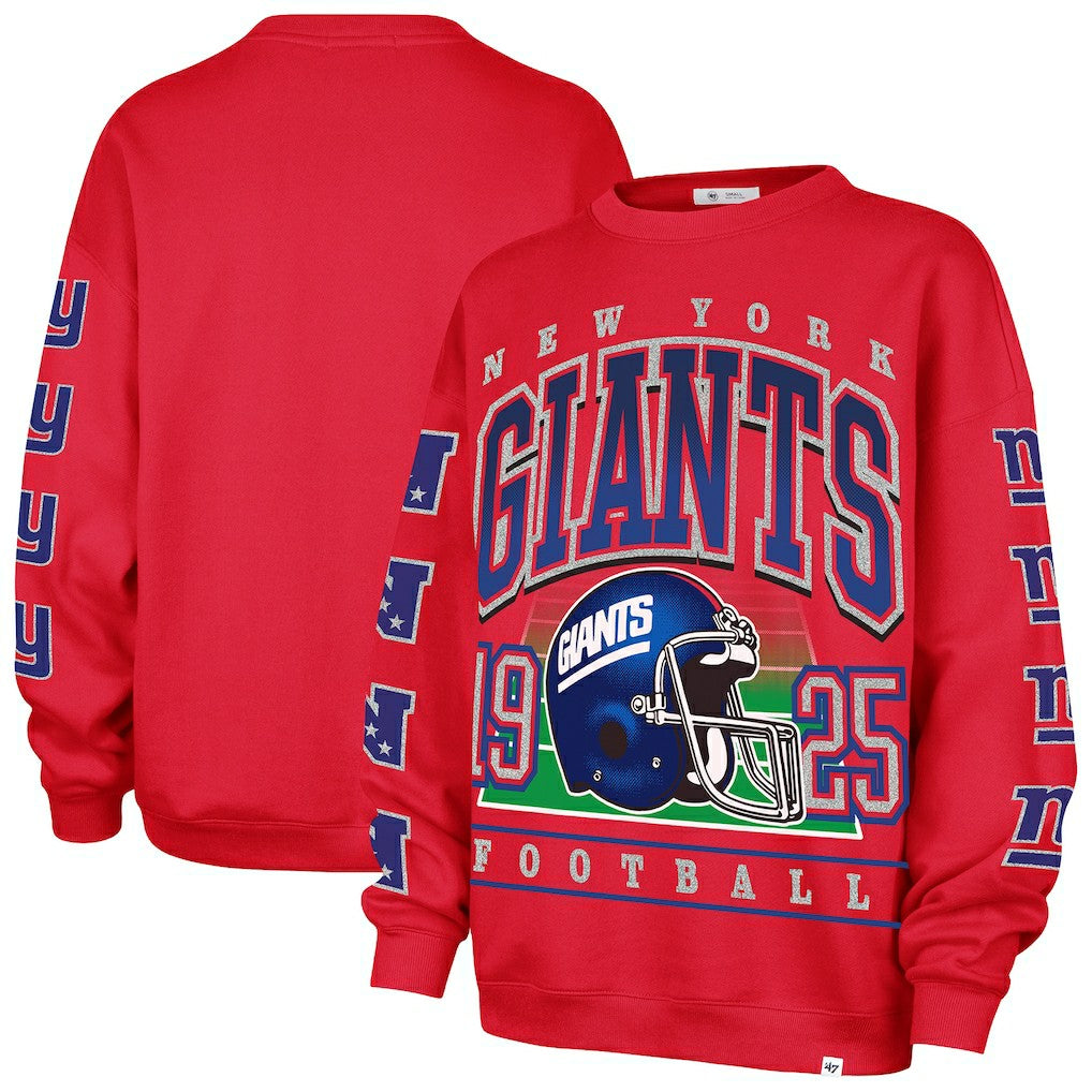 '47 Women's Go Big Oversized Pullover Sweatshirt - New York Giants Pullover