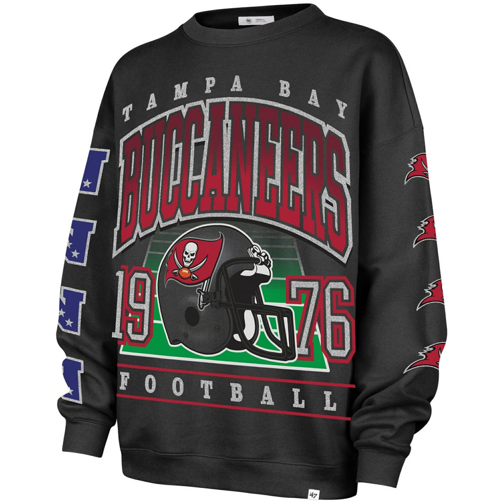 '47 Women's Go Big Oversized Pullover Sweatshirt - Tampa Bay Buccaneers Pullover